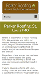 Mobile Screenshot of parkerroofingstl.com